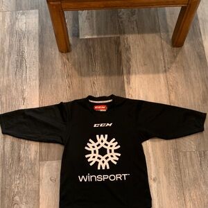 Kids Black Hockey Shirt